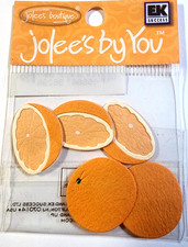 Jolee's Boutique 3D Oranges Fruit Stickers EK Success Medley RARE NOS Scrapbook