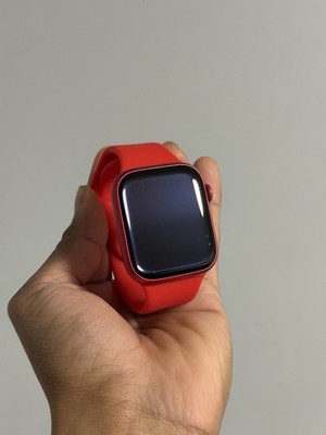 Apple Watch Series 7 45mm GPS Red Aluminum Case with Red Sport Band (MKJC3LL/A)