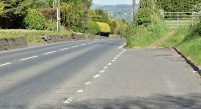Photo 6x4 Lay-by, Ballyclare (May 2017) Ballyeaston A short lay-by on the c2017