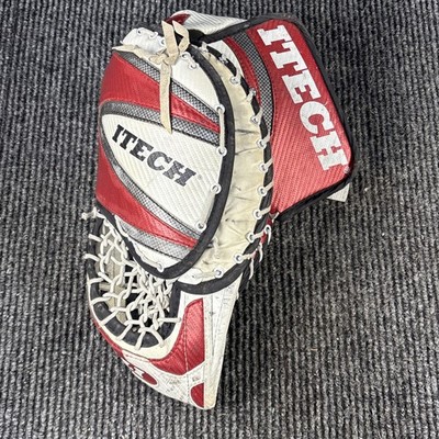 Red Itech Vamp Left-Hand Ice Hockey Goalies Catcher Glove JRZ Canada