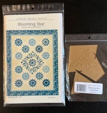 Laundry Basket Quilts Pattern Blooming Star LBQ and Templates New Never Used