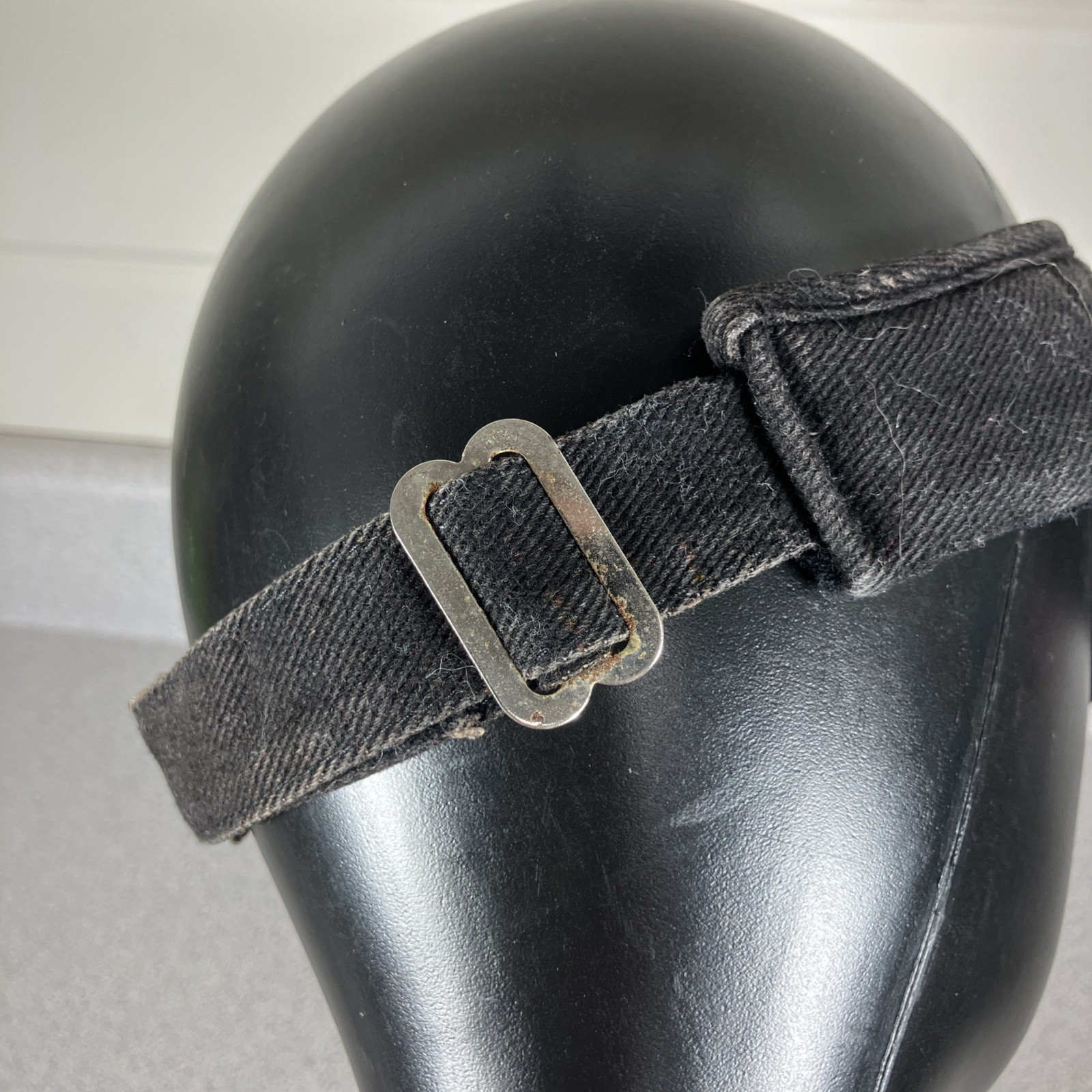 Vtg Adidas Visor Hat Cap 80s 90s Y2K Black Faded Gorpcore Black Blue Distressed thumbnail 4