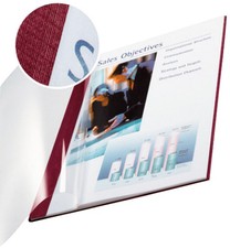 LEITZ Buchbindemappe impressBind A4 7 mm bordeaux Soft Cover 10 Mappen