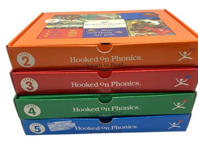 Hooked On Phonics Learn To Read Level 2 3 4 5 Set Workbooks Cassettes Books READ