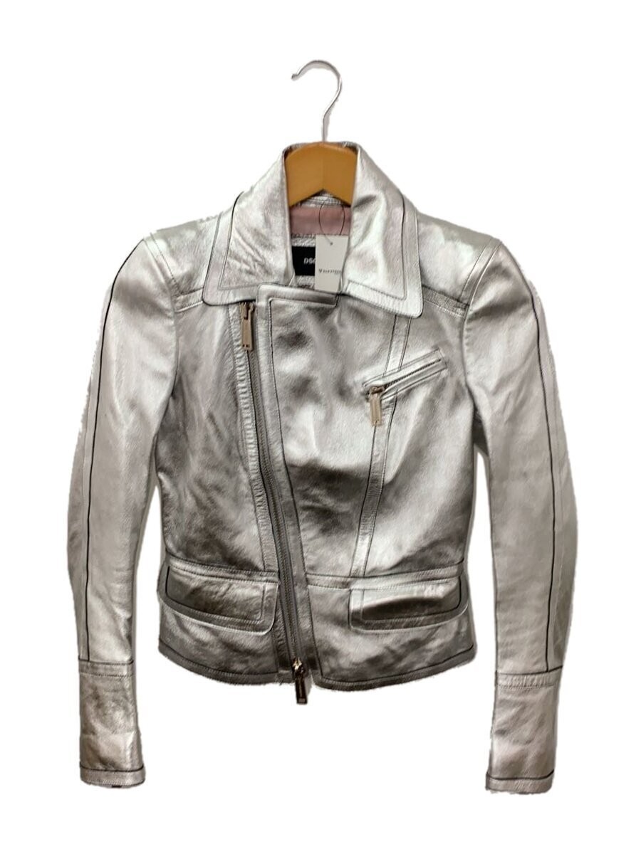 Dsquared2 Leather Jacket Blouson/36/Sheep Leather/Slv/S75Bn0503 4812