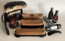 Deluxe Professional Shoe Shine Leather Care Kit - 15 Pieces
