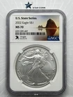 2022 Silver Eagle NGC MS70 U.S. State Series Oregon