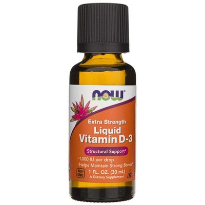 Now Foods Vitamin D-3 flüssiges Extra Stärke 1000 IU - 30 ml