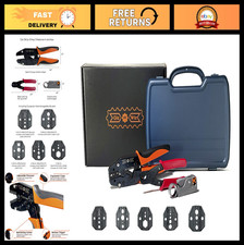 All-In-One RF Coax Tool Kit - Crimper, Cutter, Stripper  5 Die Sets
