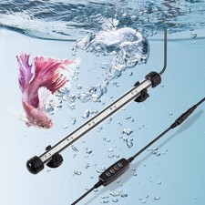 Submersible Aquarium Light Underwater Fish Tank LED Light with Timer and Dimmer
