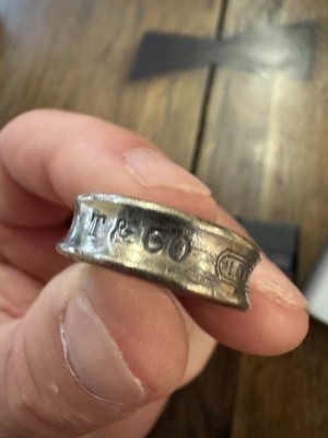 Vintage 1997 Tiffany & Co. Sterling Silver 925 '1837 Band Ring