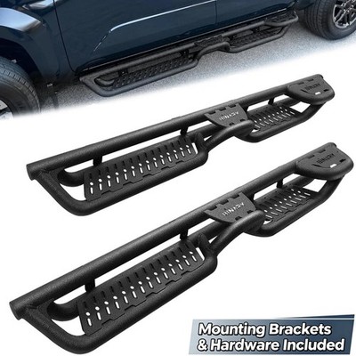 Two Raised Step Running Board For 15-26 Ford F150 Super Cab Nerf Bar Roof Access