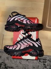 Nike Air Max Plus TN Mens Sz 8 Tuned University Red Black Ombre Mesh DZ4507-600
