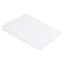 ABS Plastic Sheet 10 Inch x 8 Inch x 0.04 Inch ABS Styrene Sheets White 3 Pcs