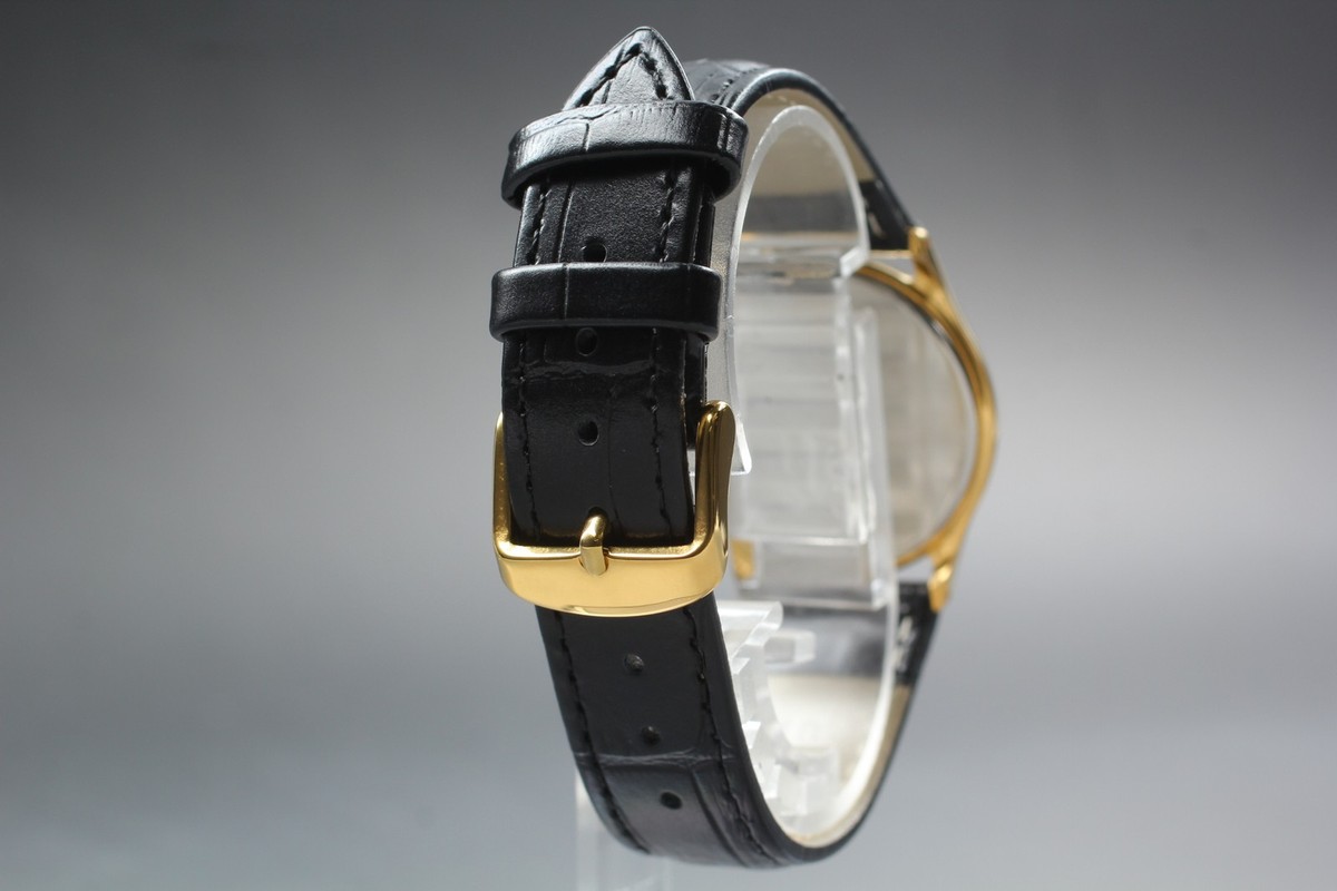 Vintage 1994 N MINT Seiko Galaxy V701-1X90 Gold Quartz Mens Watch