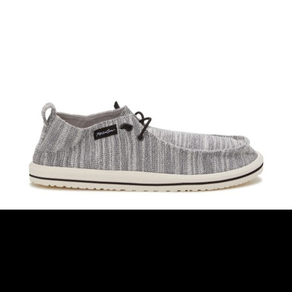 Maui and Sons Gray Heathered Knit Lace-Up Sneaker Round Toe Men’s 9