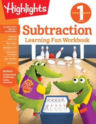 First Grade Subtraction (Highlights Learning Fun Workbooks) - VERY GOOD