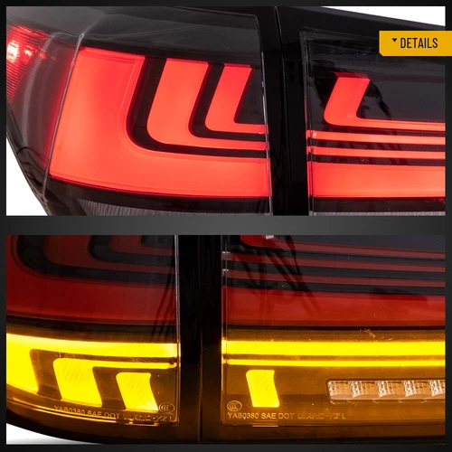 2* VLAND Red Tail Lights For 2009-2015 Lexus RX350 RX450 w/Sequential Rear Lamps - Picture 13 of 13