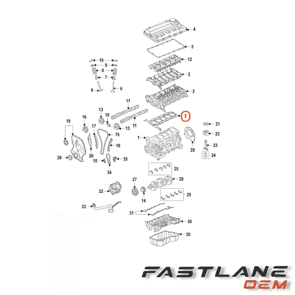 ПРОКЛАДКА ГОЛОВКИ БЛОКА ЦИЛИНДРОВ ДВИГАТЕЛЯ FORD TRANS 2015-2019 ГОДОВ ВЫПУСКА НОВАЯ ОТ ОРИГИНАЛЬНОГО ПРОИЗВОДИТЕЛЯ BB3Z-6051-B - Изображение 2 из 4