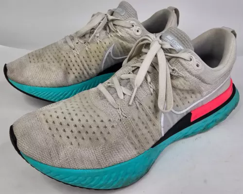 NIKE REACT INFINITY RUN FLYKNIT SOUTH BEACH ROAD RUNNING SHOES MENS SIZE 12