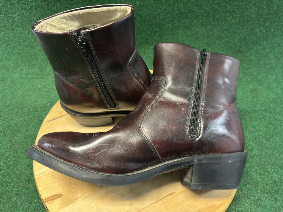 Durango Men\'s Leather Side Zip Western Black Cherry Boots DB425 Size 9.5 il_fullxfull.7252800337_l7c8.jpg main image 4