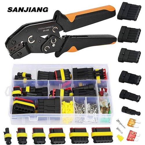 Alicates de prensado de trinquete impermeables conectores de cable automotrices SN-48B 1/2/3-6 pines - Imagen 16 de 16
