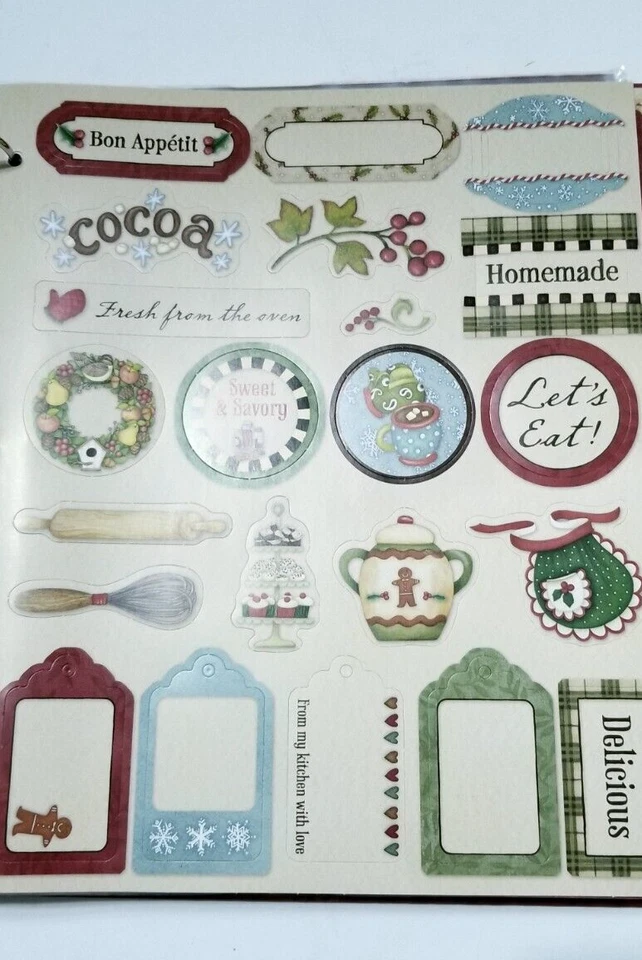 Fichário de receitas para scrapbook: pão de gengibre de férias com carteiras - Imagem 3 de 4