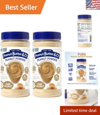 Nutritious Pure Peanut Powder 6.5oz (Pack of 2) - , Gluten Free & Healthy