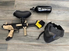 Tippmann Cronus Basic Paintball Marker Gun - Face Shield- HK Army Air Tank