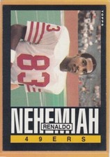 1985 TOPPS FOOTBALL RENALDO NEHEMIAH #158 49ERS EXMT *88025