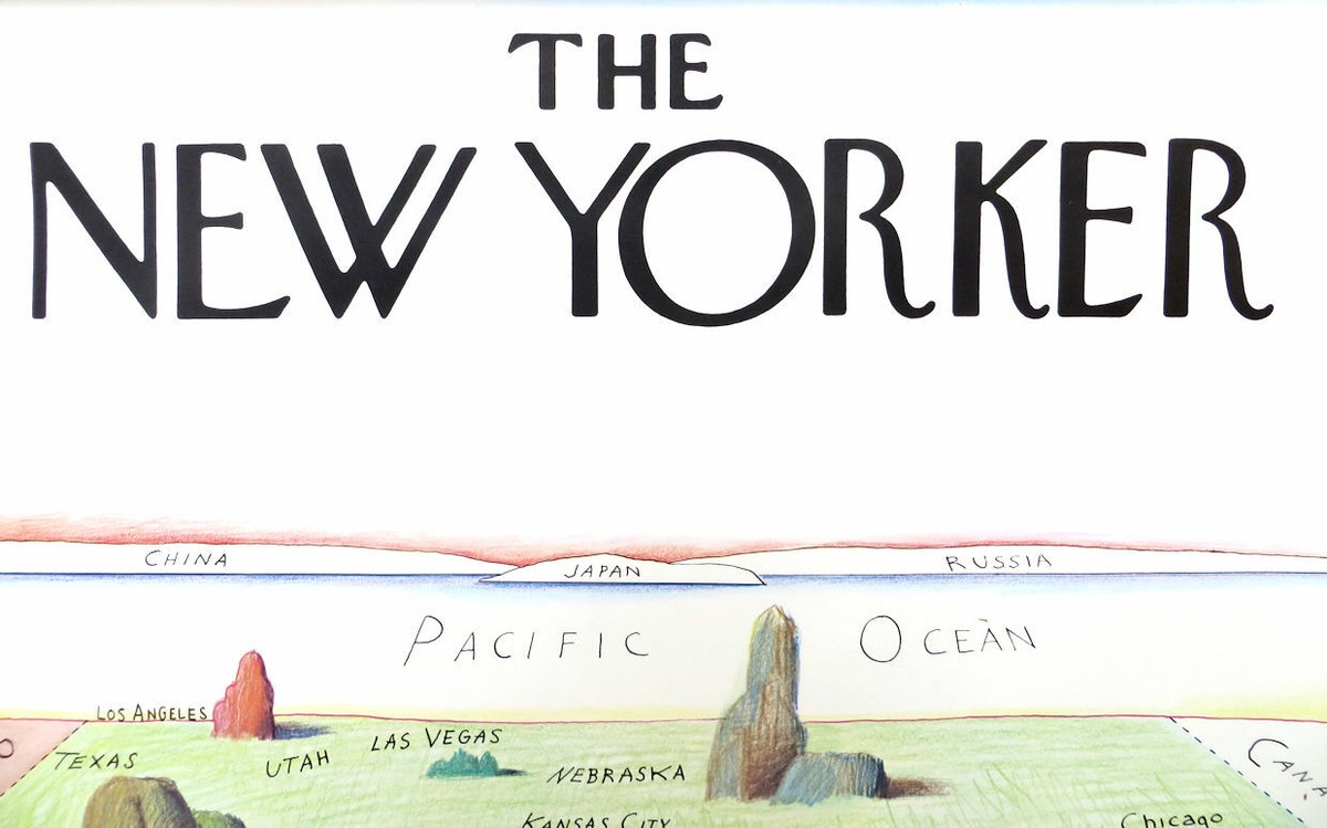 Saul Steinberg View of the World from 9th Ave Original 1976 Poster