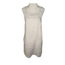 NEW Madewell Women’s Size 2 Eyelet White Embroidered Tank Mini Dress Linen NWT