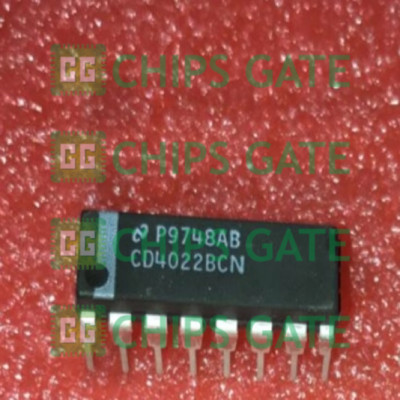 9PCS CD4022BCN Encapsulation:DIP-16,Decade Counter/Divider with 10 Decoded