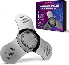Wireless Conference Speaker With Microphone 360 Voice Clarity Bluetooth Usb