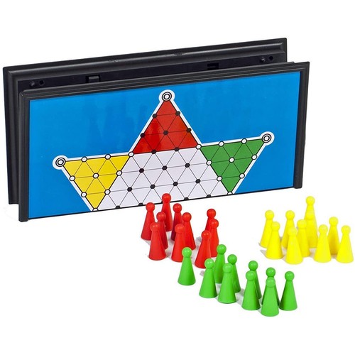 WE Games Magnetic Folding Travel Chinese Checkers Board Game - Picture 3 of 6