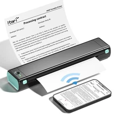 Itari M08F A4 Tattoo Printer, Thermal, Monochrome, Wireless, for Tattoo Artis...