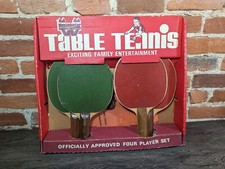 VINTAGE WESTMINSTER TABLE TENNIS PING PONG WOOD PADDLES SET OF 4