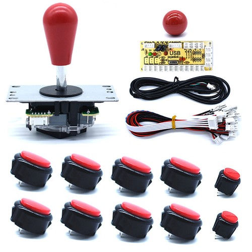 Arcade Tasten und Joystick Kit Controller Zero Delay USB Encoder zum Selbermachen Mama Spiele - Bild 3 von 11