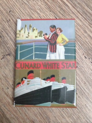Cunard weißer Stern Kühlschrankmagnet Königin Mary Kreuzfahrt Sammlerartikel Liverpool