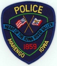 IOWA IA MARENGO POLICE NEW SHOULDER PATCH SHERIFF