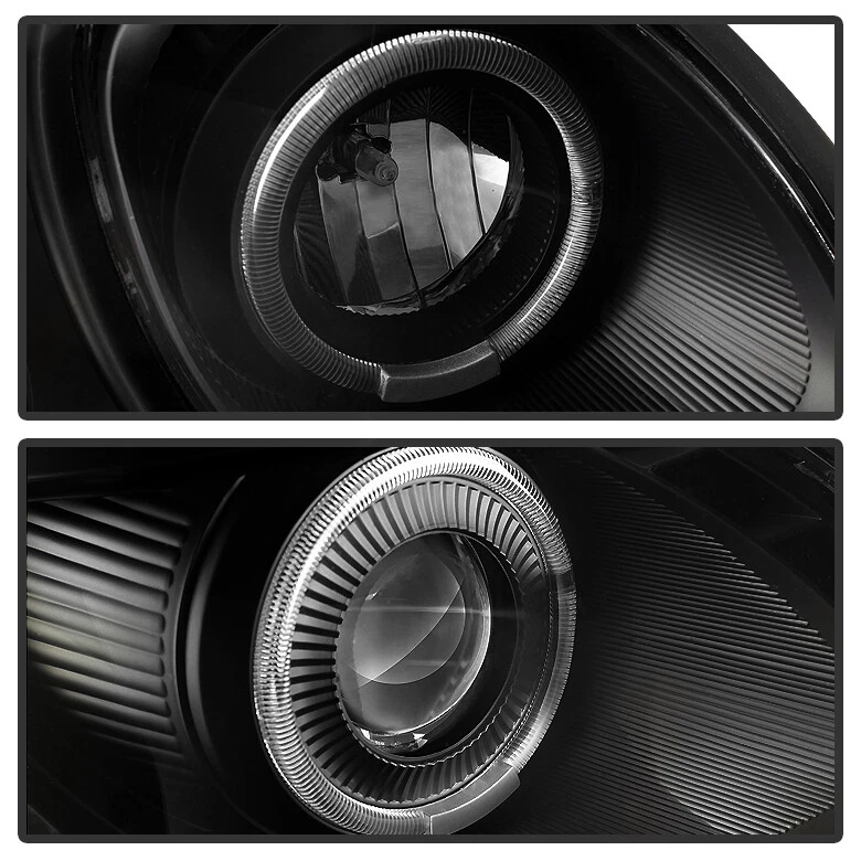 Faros proyectores LED DRL halo negros para Lexus GS300 GS400 GS430 1998-2005 Foto 4 de 4