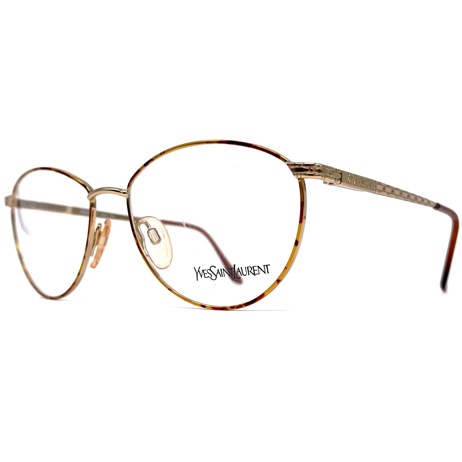 NOS vintage YVES SAINT LAURENT 4055 eyeglasses Italy 80's Large ORIGINAL