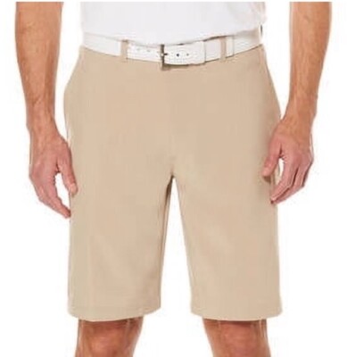 Ben Hogan Khaki Performance Shorts Flat Front Stretch Fabric Men s Size 46 NWT