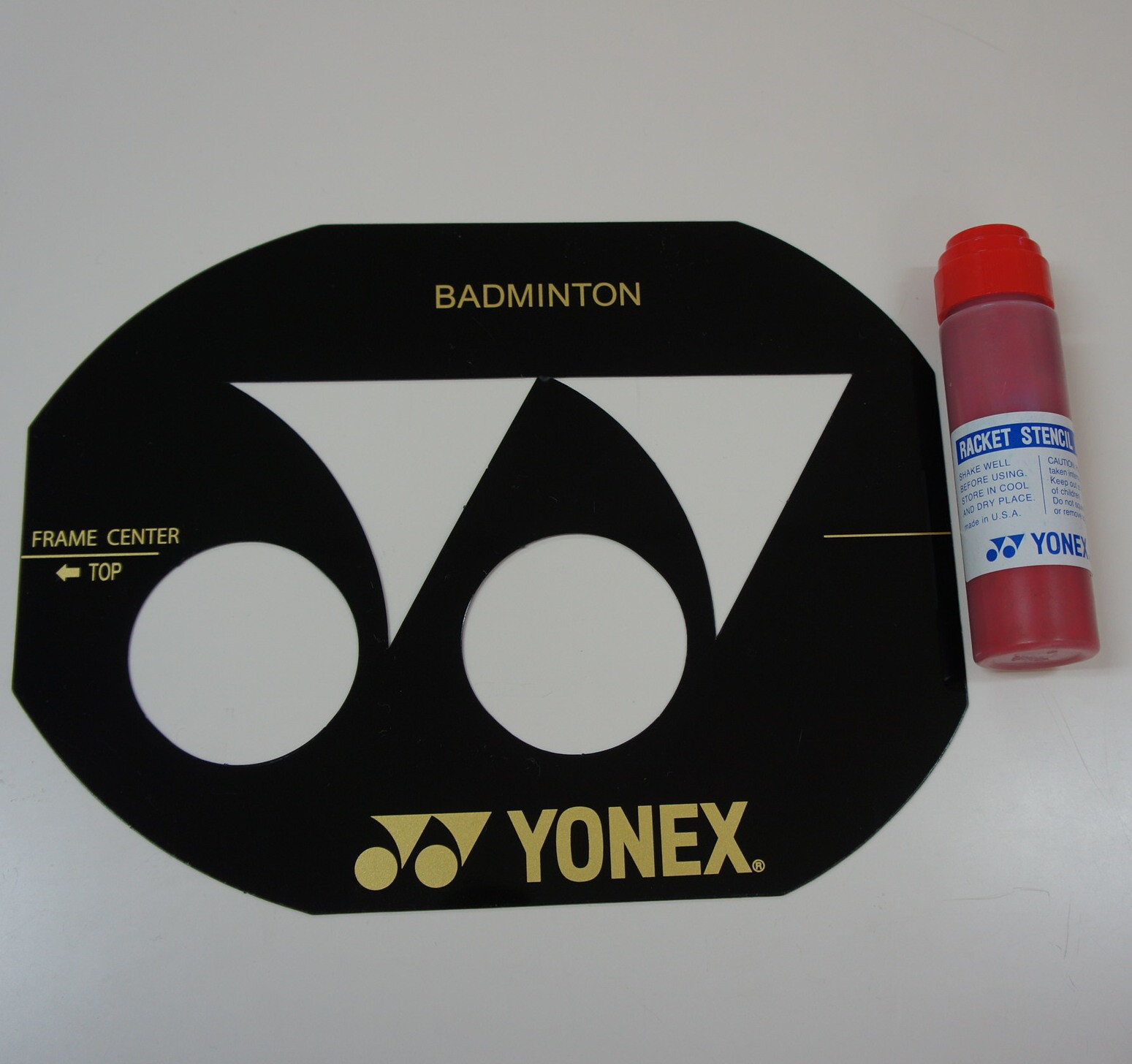 Yonex Badminton Racquet String Bed Stencil Card & Stencil Ink AC414 eBay
