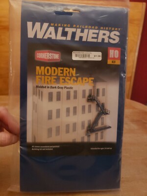 Walthers Cornerstone HO Kit 933-3736 Modern Fire Escape NEW SEALED 