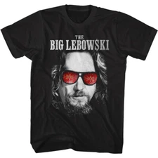 The Big Lebowski Movie Jeffrey Rug Image Reflection Glasses Men's T Shirt  