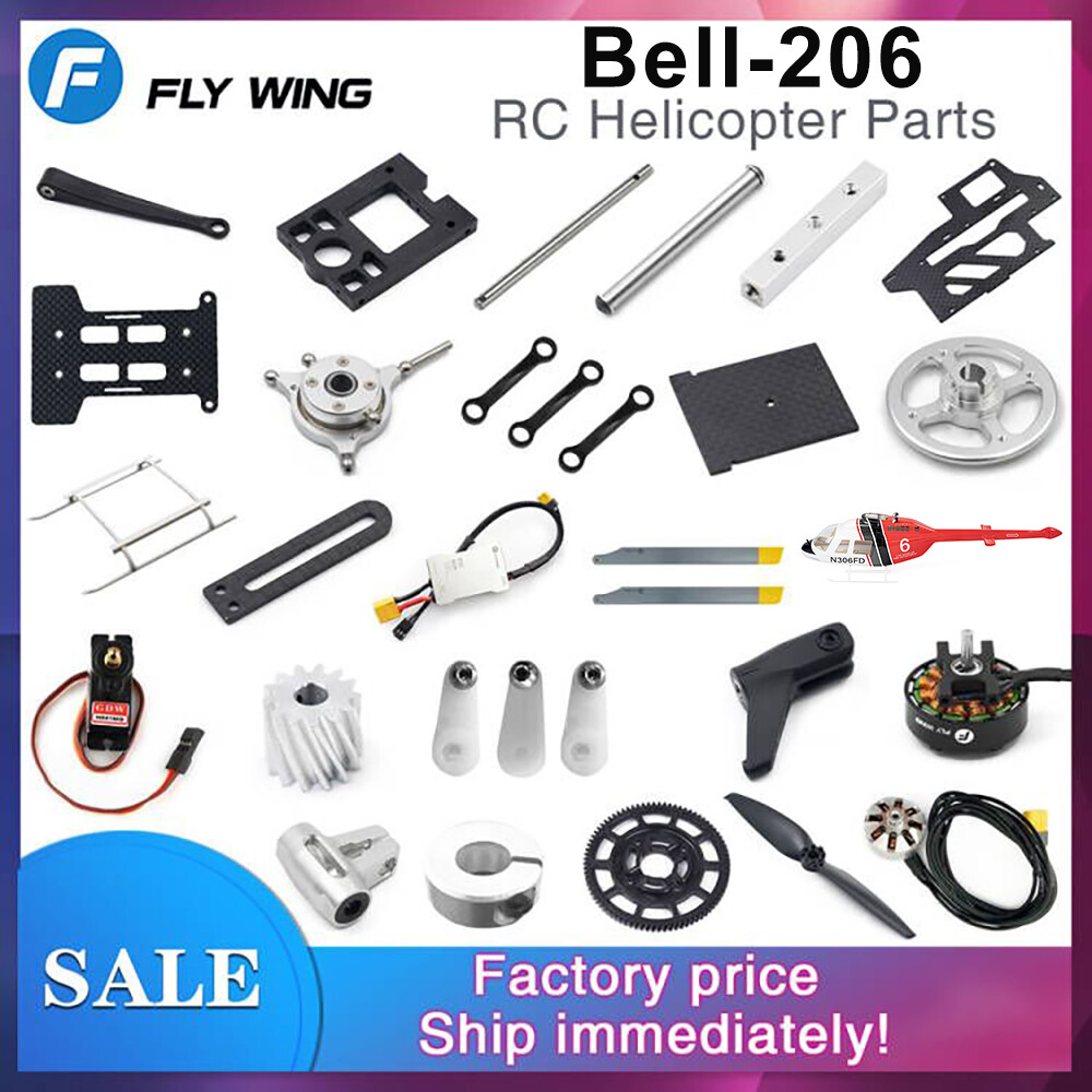 Fly Wing Bell-206 RC Helicopter Original Parts Tail Main Blade