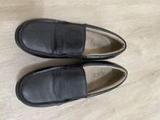 BOY  S THE CHILDREN  S PLACE SLIP ON DRESS SHOES, BLACK, SIZE 3