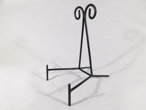 Easel Display Stand Scroll Design Black Metal Large Size - 第 8/18 張圖片