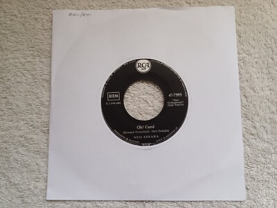 plays ex-/ex-  Neil Sedaka west German issue  Oh Carol 1959 rca 47-7595 labels x